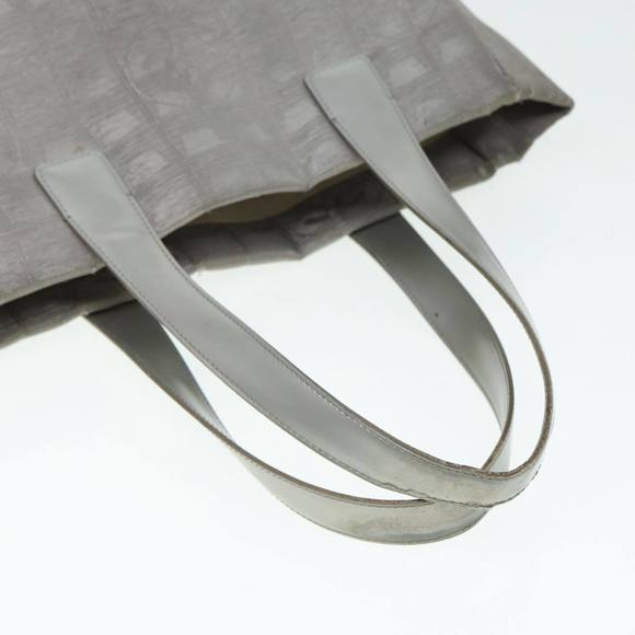 CHANEL New Travel Line Tote Bag Nylon Silver CC Auth bs17163 - Picture 7 of 16